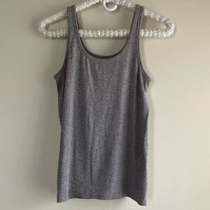 Everlane Luxe Rib Tank in Heathered Gray size Large